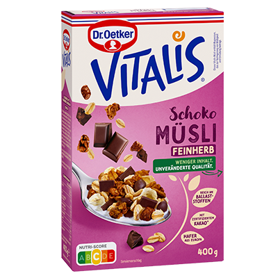 Vitalis Schokomüsli feinherb Testprodukt-Abbildung