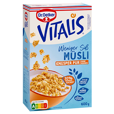 Vitalis Weniger süß Knusper Pur Testprodukt-Abbildung