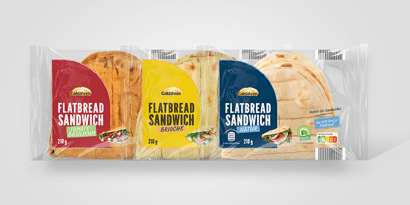 GOLDÄHREN FLATBREAD SANDWICH
 GOLDÄHREN FLATBREAD SANDWICH